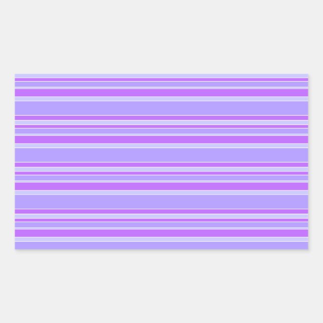 Sticker Rectangulaire Bandes violettes (Devant)