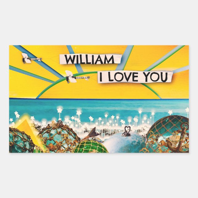 STICKER RECTANGULAIRE BANNIÈRE DE SOLEIL (Devant)