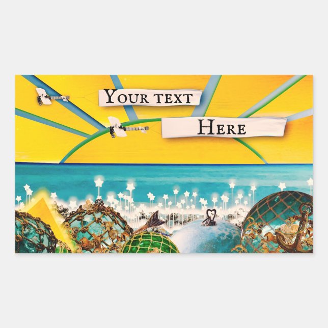 Sticker Rectangulaire BANNière ENSOLEILLEMENT (Devant)