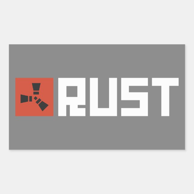 Sticker Rectangulaire Bannière RUST BRWG (Devant)
