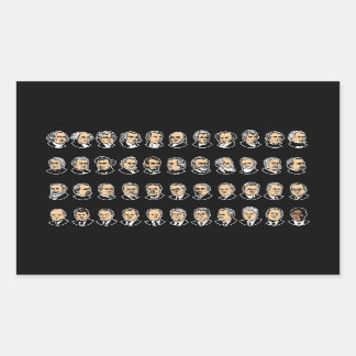 Sticker Rectangulaire Barack Obama - Présidents Des États-Unis