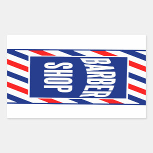Sticker Rectangulaire Barbershop