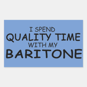 Sticker rectangulaire Baritone Time Quality