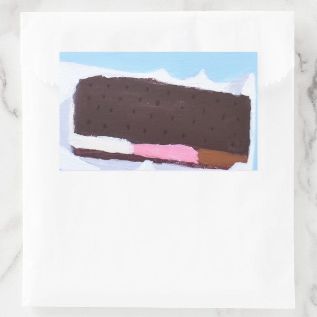 Sticker Rectangulaire Barre de glace (Sac)