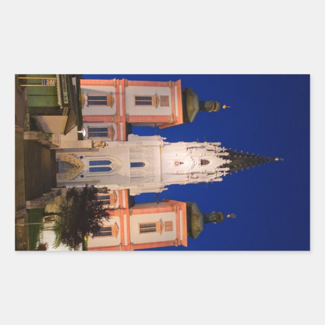 Sticker Rectangulaire Basilique De Mariazell (Devant)