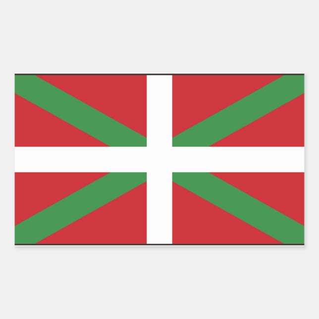 Sticker Rectangulaire Basque Spain (Devant)