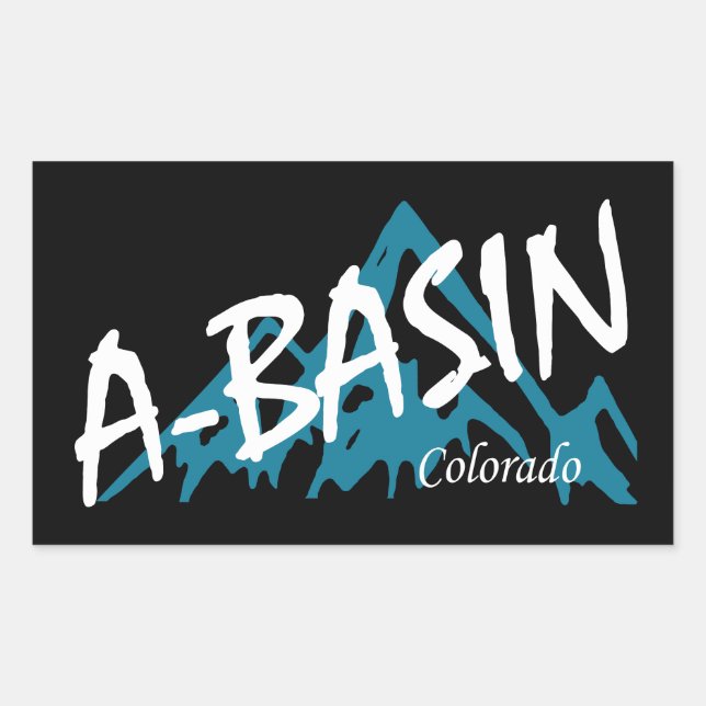 Sticker Rectangulaire Bassin d'Arapahoe Colorado (Devant)