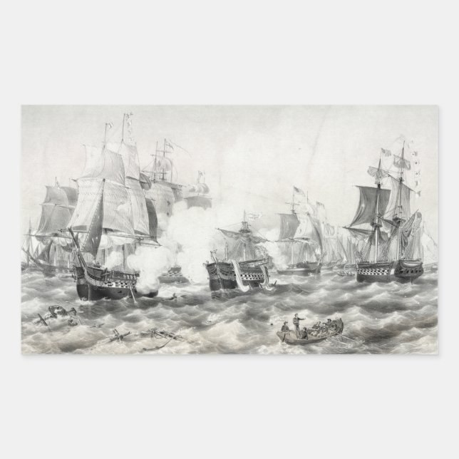 Sticker Rectangulaire Bataille du lac Érié (Devant)