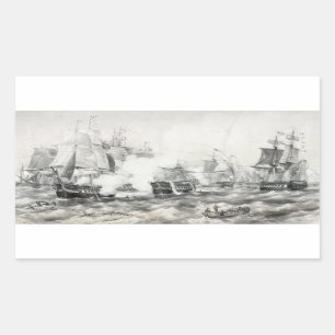 Sticker Rectangulaire Bataille du lac Érié