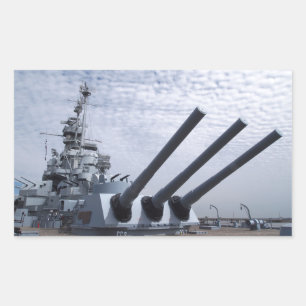 Sticker Rectangulaire Bataillon USS Alabama