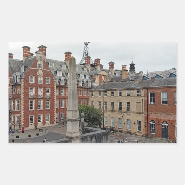 Sticker Rectangulaire Bâtiments York (Devant)