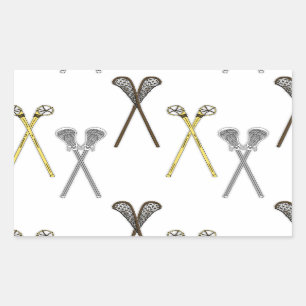 Sticker Rectangulaire Bâtons de crosse