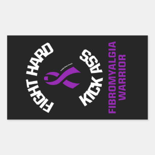 Sticker Rectangulaire Bats-toi dur...Fibro