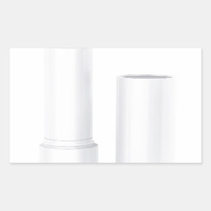 Sticker Rectangulaire Baume à lèvres ouvert