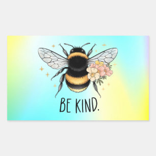 Sticker Rectangulaire Be Kind Honey Bee Clipart-57650
