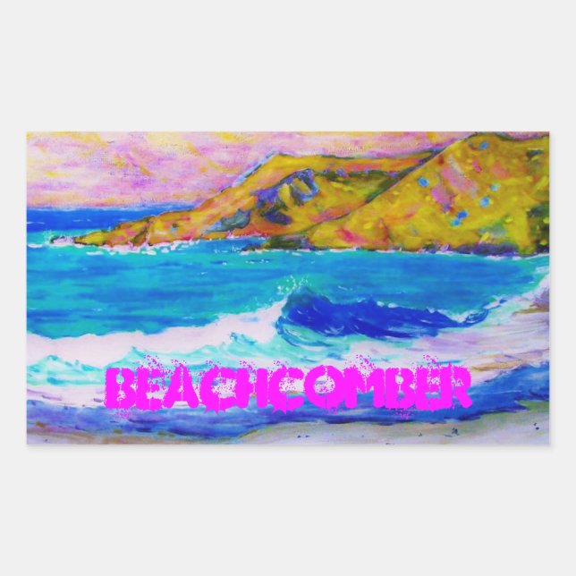 Sticker Rectangulaire Beachcomber (Devant)
