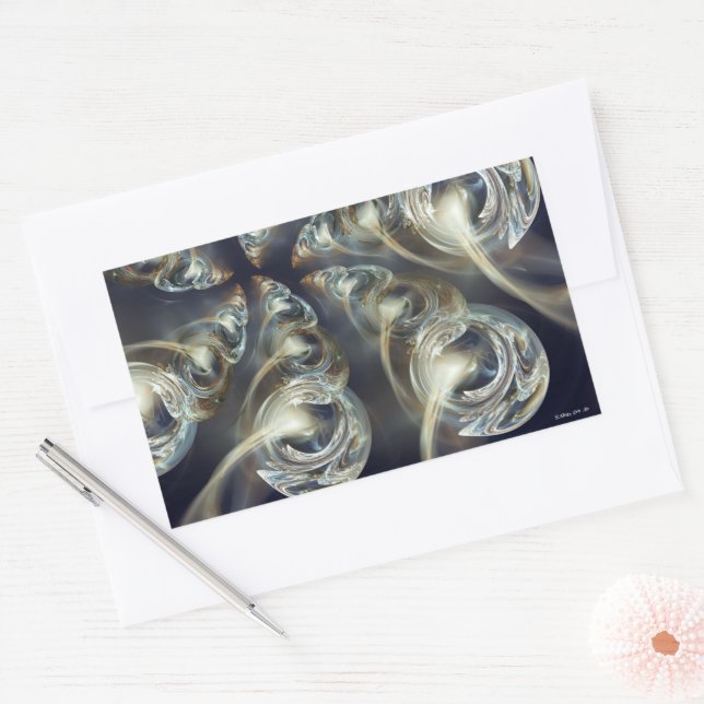 Sticker Rectangulaire Begird Abstrait (Enveloppe)