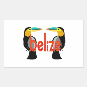 Sticker Rectangulaire Belize maintenant