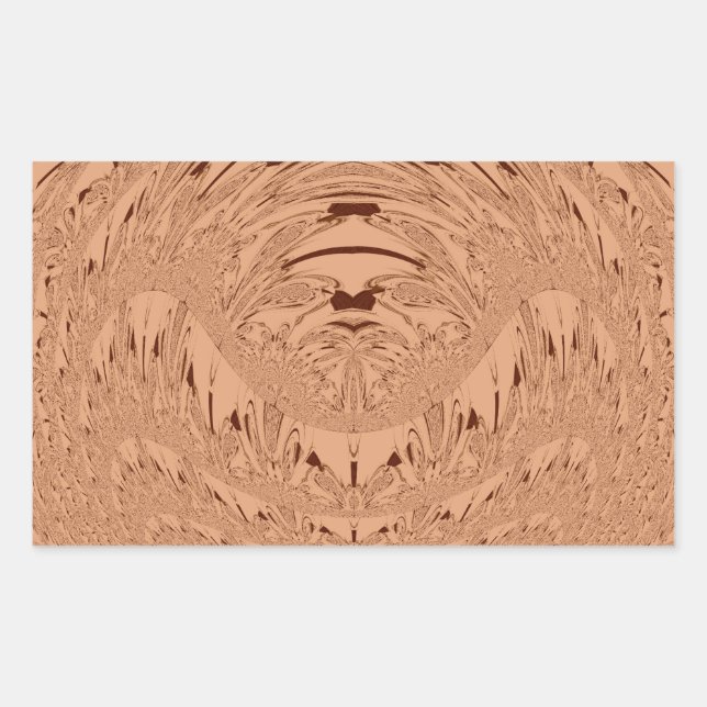 Sticker Rectangulaire Belle belle Africaine motif vectoriel tête Lion (Devant)