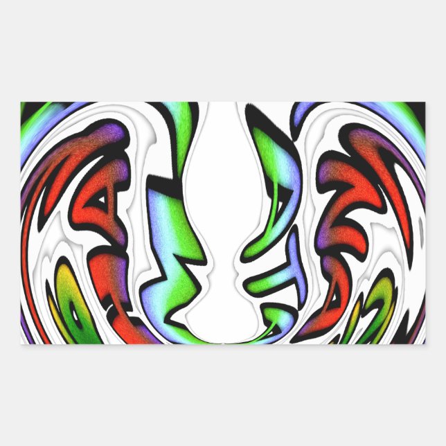 Sticker Rectangulaire Belle conception Extraordinaire ont une belle jour (Devant)