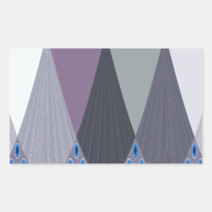 Sticker Rectangulaire Belle impression Extraordinaire Chevron Design Art