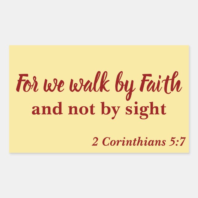 Sticker Rectangulaire Belle Nous Foi pas en vue (Devant)