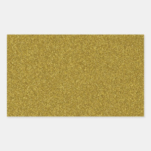 Sticker Rectangulaire Belle parties scintillant fashinable en or jaune c