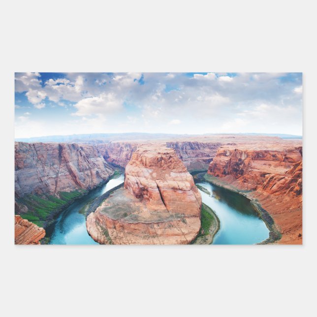 Sticker Rectangulaire Bend du Grand Canyon (Devant)