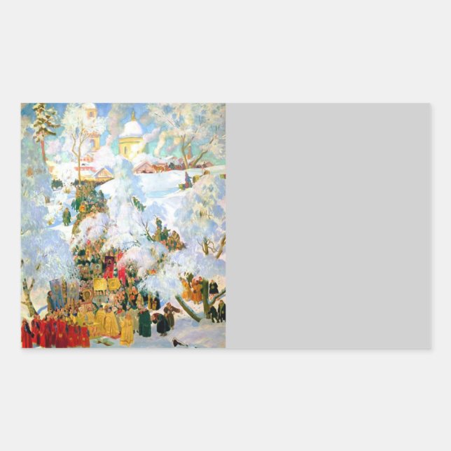 Sticker Rectangulaire Bénédiction des eaux (Devant)