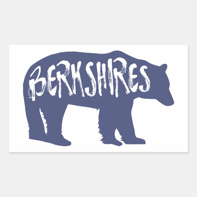 Sticker Rectangulaire Berkshires Bear (Devant)