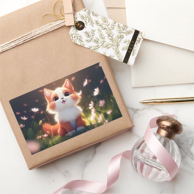 Sticker Rectangulaire Bête animal #0001 (Cadeaux)