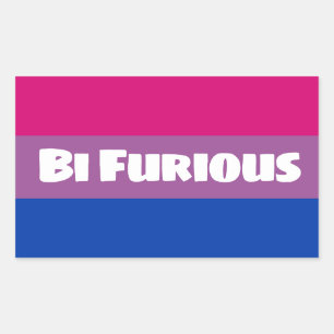 Sticker Rectangulaire Bi Furious