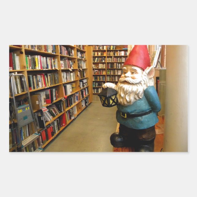 Sticker Rectangulaire Bibliothèque Gnome I (Devant)
