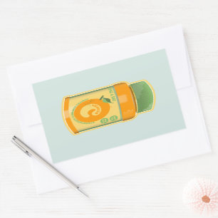 Sticker Rectangulaire Bien-être vitamine C