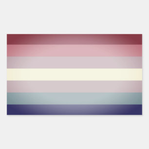 Sticker Rectangulaire Bigender Pride