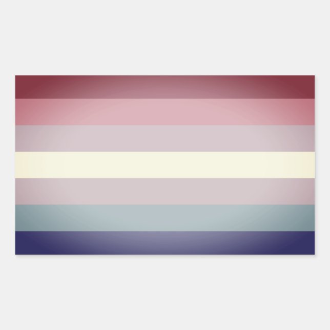 Sticker Rectangulaire Bigender Pride (Devant)