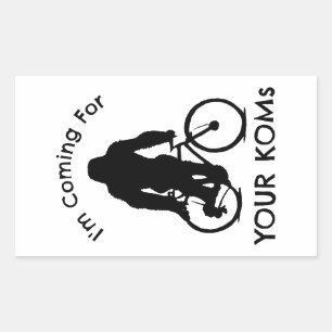 Sticker Rectangulaire Bigfoot je viens pour vos KOM
