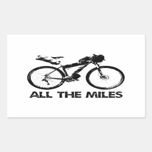 Sticker Rectangulaire Bikepacking Tous Les Miles