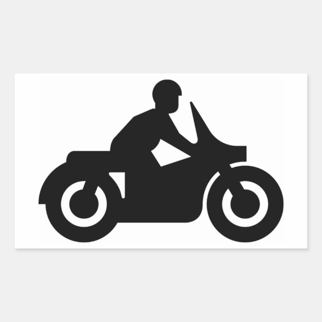 STICKER RECTANGULAIRE BIKER GUY (Devant)