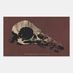 Sticker Rectangulaire Bird Skull