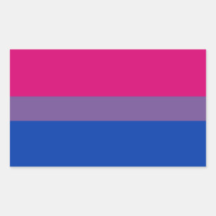 Sticker Rectangulaire Bisexual pride
