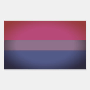 Sticker Rectangulaire Bisexual pride