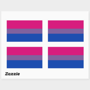 Sticker Rectangulaire Bisexual pride