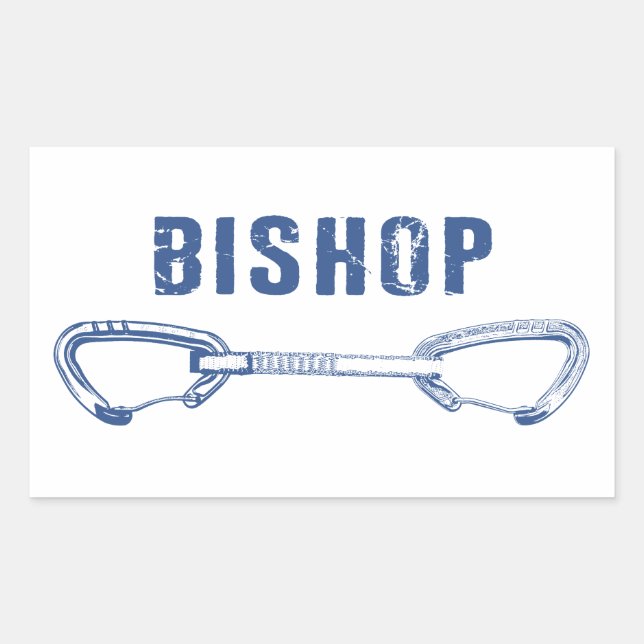 Sticker Rectangulaire Bishop Rock Escalade (Devant)