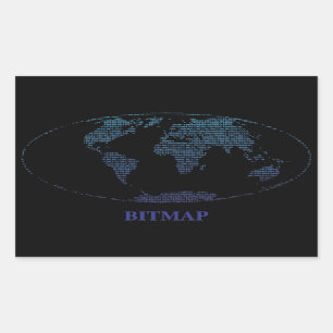 Sticker Rectangulaire Bitmap