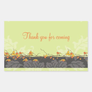 Sticker Rectangulaire Bittersweet Shower Favor Balise