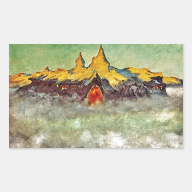 Sticker Rectangulaire Bjerg - Troll Mountain (Devant)