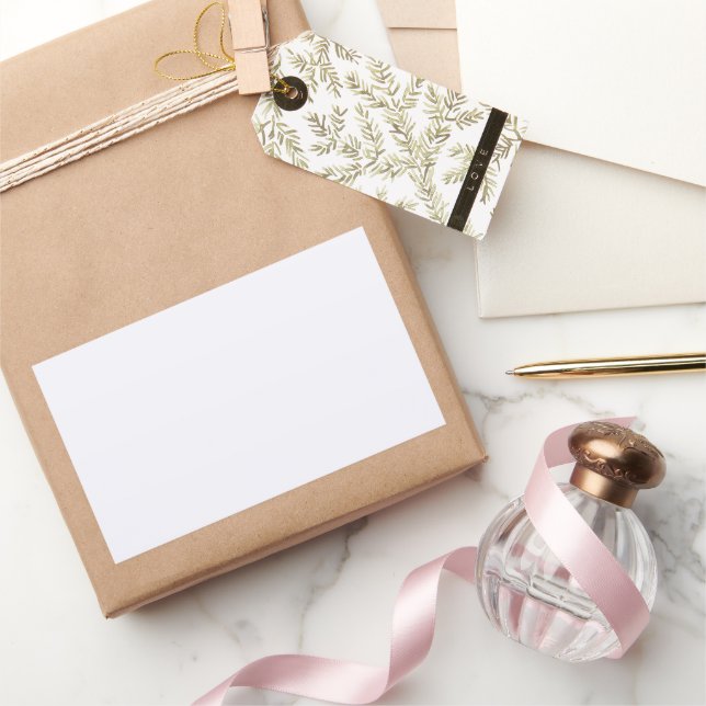 Sticker Rectangulaire Blanc fantôme (Cadeaux)