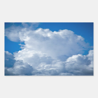 Sticker Rectangulaire bleu ciel art vo1