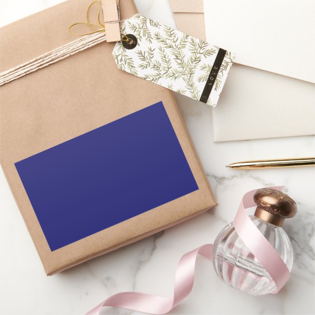 Sticker Rectangulaire Bleu de minuit (Cadeaux)